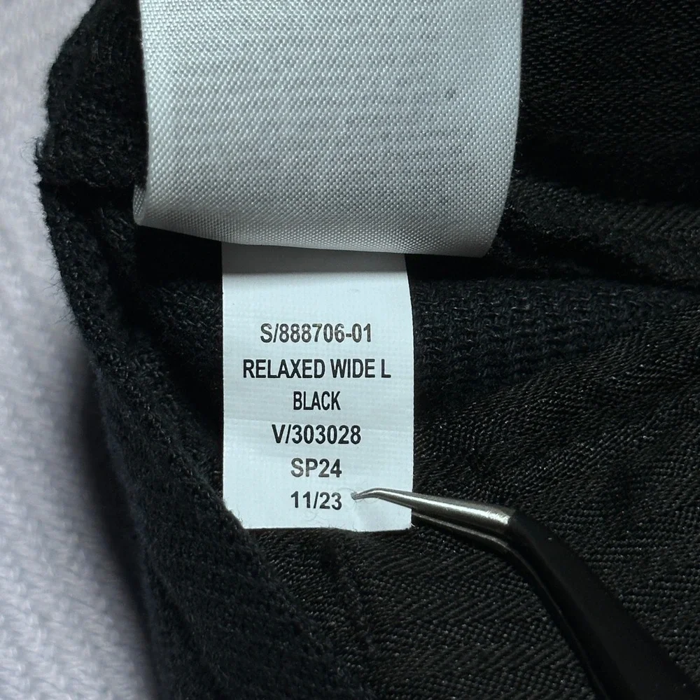 NEW Banana Republic Relaxed Wide Leg Pant 34x32 Pleated Linen Cotton Herringbone